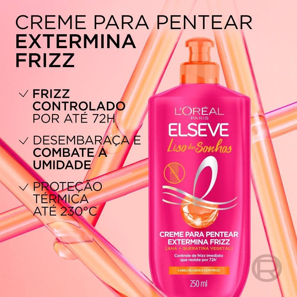 Creme Para Pentear Elseve L’oréal Paris Liso Dos Sonhos 250ml 250ml 3