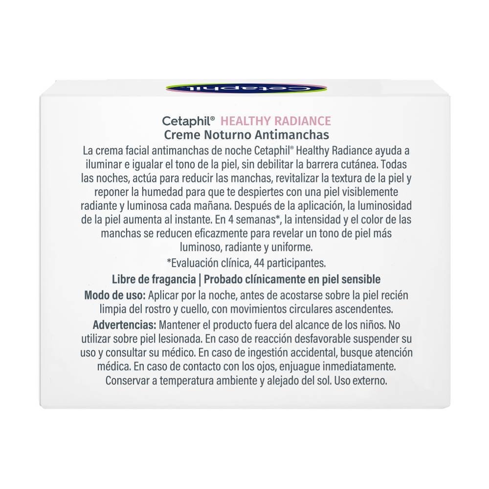 Creme Facial Noturno Antimanchas Cetaphil Healthy Radiance 50g 50g 3