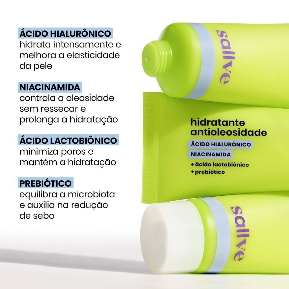 Hidratante Facial Antioleosidade Sallve 40g 40g 3