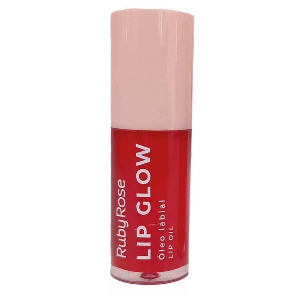 Óleo Labial Ruby Rose Lip Glow Eletric Red 5,5g Red 1