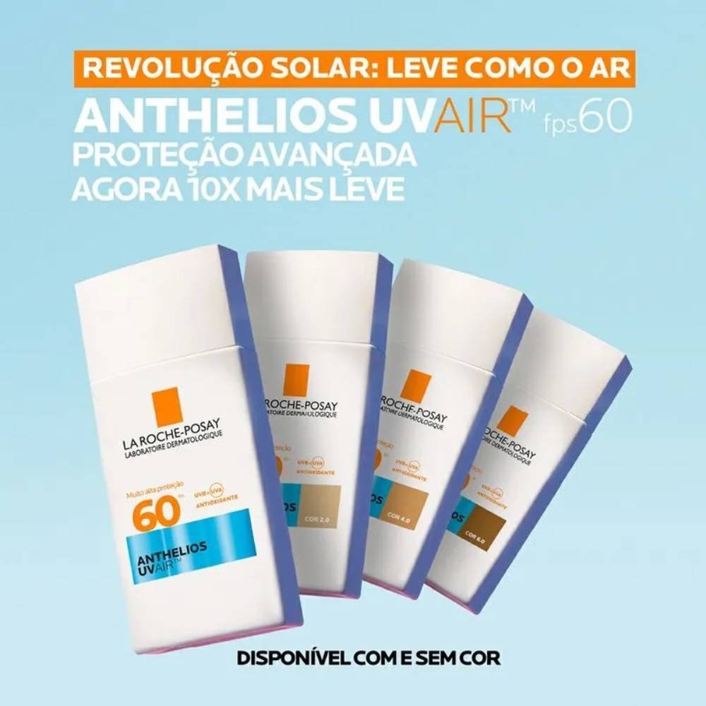 Protetor Solar Facial La Roche-posay Anthelios Uvair Cor 2.0 Fps60 45ml 45ml 4