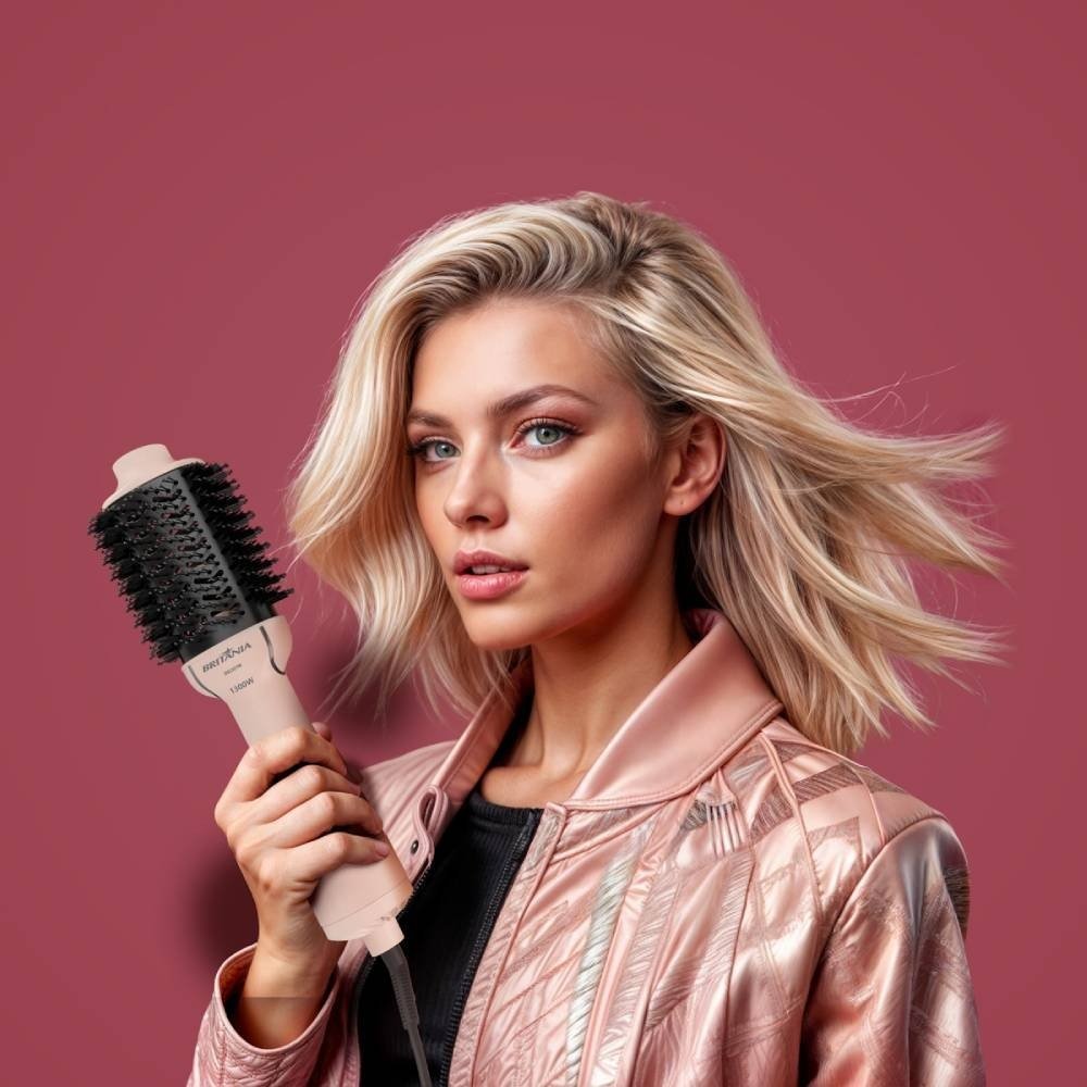 Escova Secadora Britânia Bec07r Bivolt Rosa 4