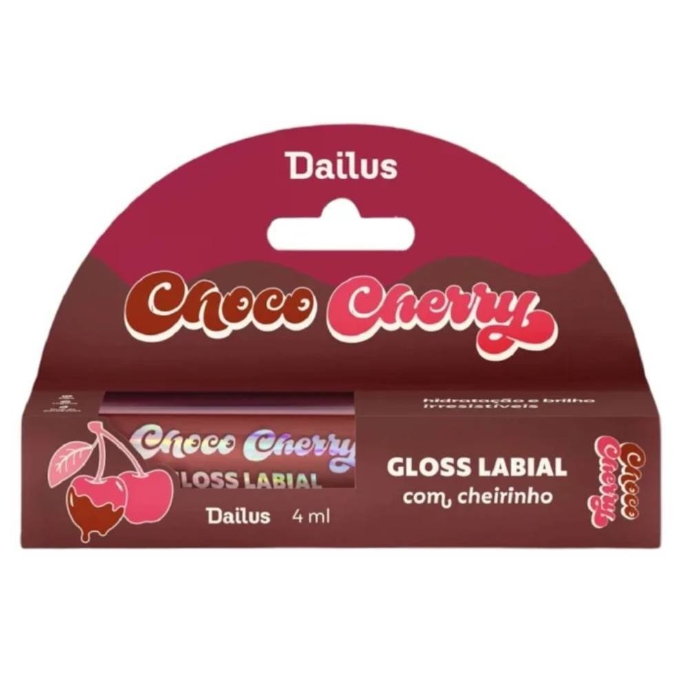 Gloss Labial Dailus Choco Cherry Pudim De Chocolate 4ml Pudim de Chocolate 2