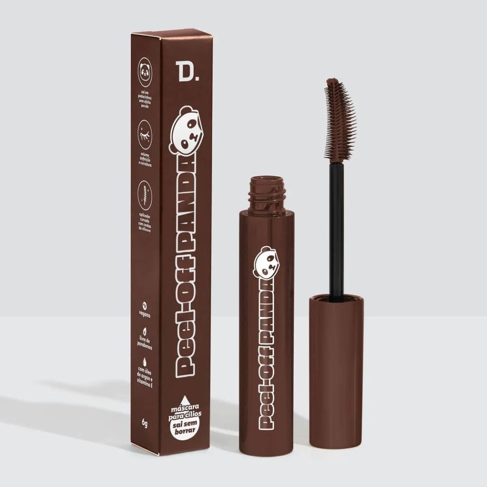 Máscara De Cílios Dailus Peel Off Panda Marrom 6g Marrom 2