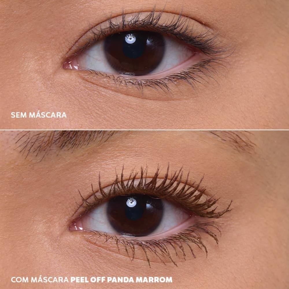 Máscara De Cílios Dailus Peel Off Panda Marrom 6g Marrom 4