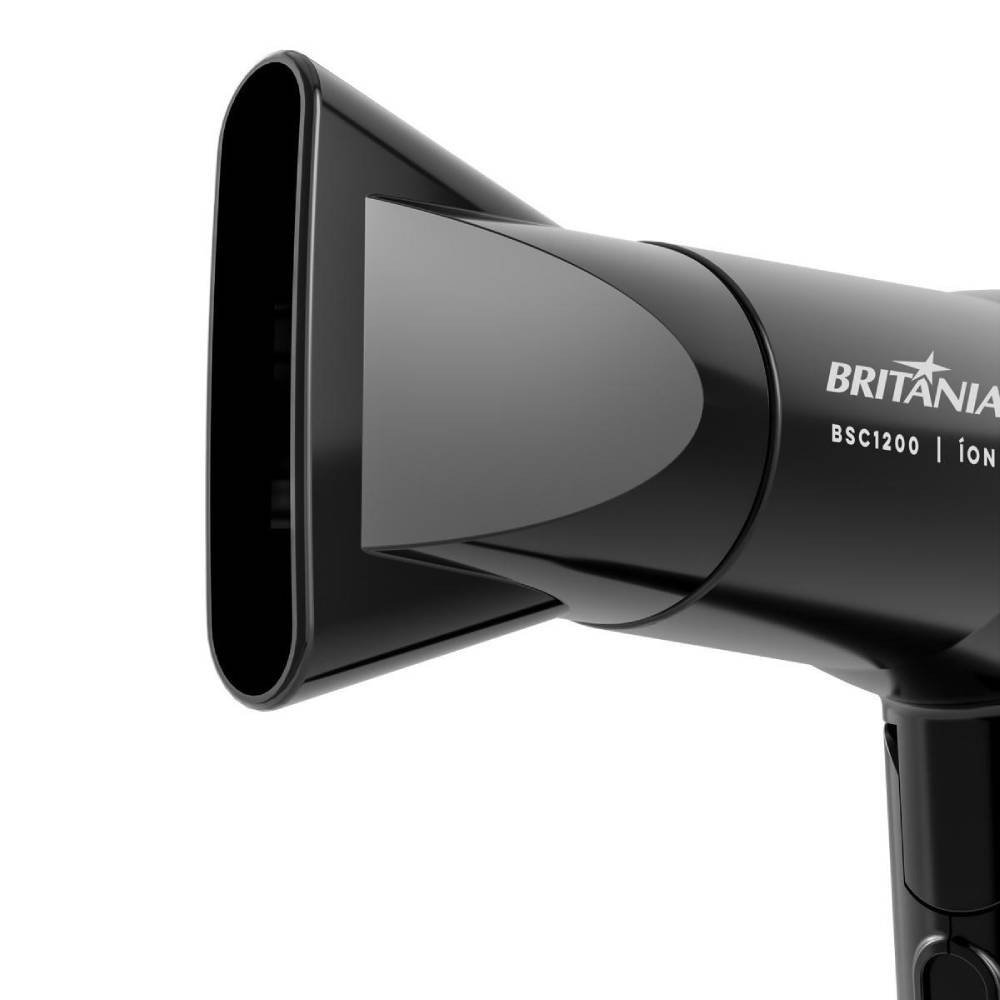 Secador De Cabelo Travel Britânia Bsc1200 Bivolt Preto 2