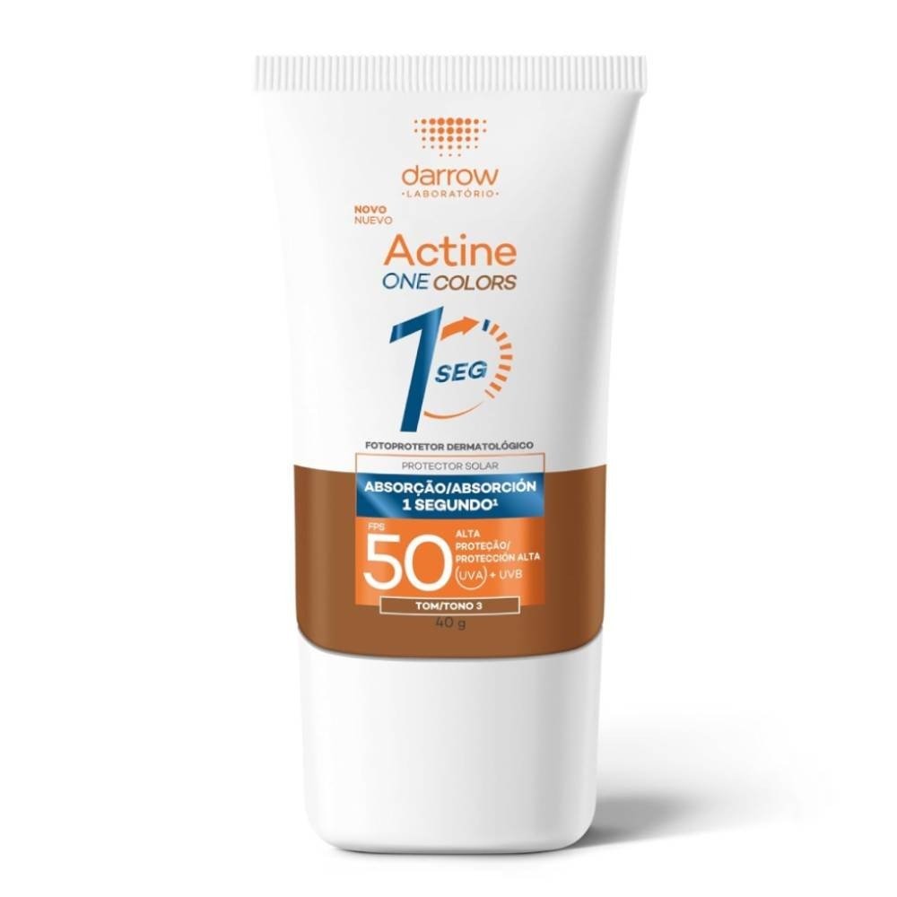 Protetor Solar Facial Darrow Actine One Colors Tom 3 Fps50 40g Tom 3 1