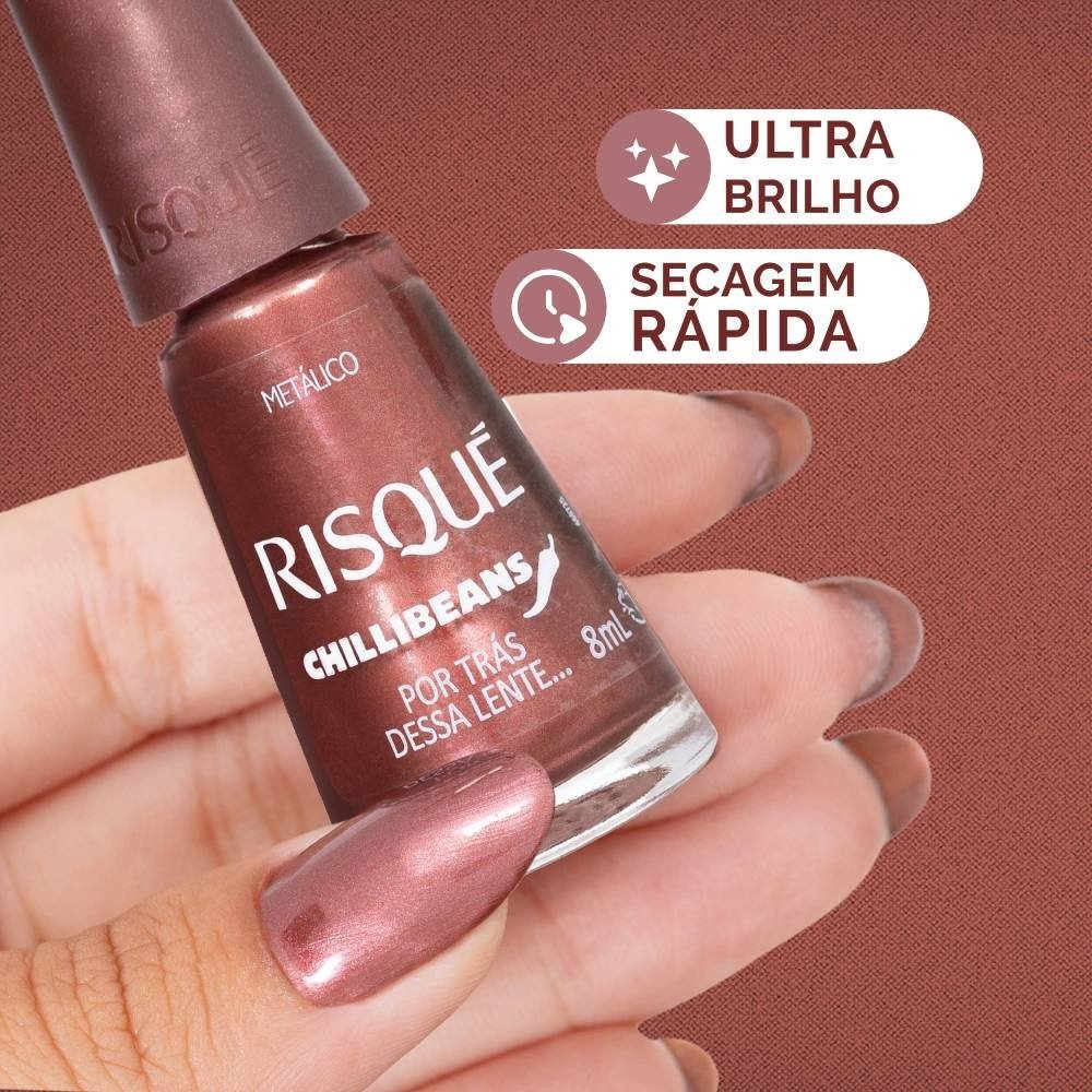 Esmalte Risqué & Chilli Beans Por Trás Dessa Lente 8ml Por Trás Dessa Lente 2