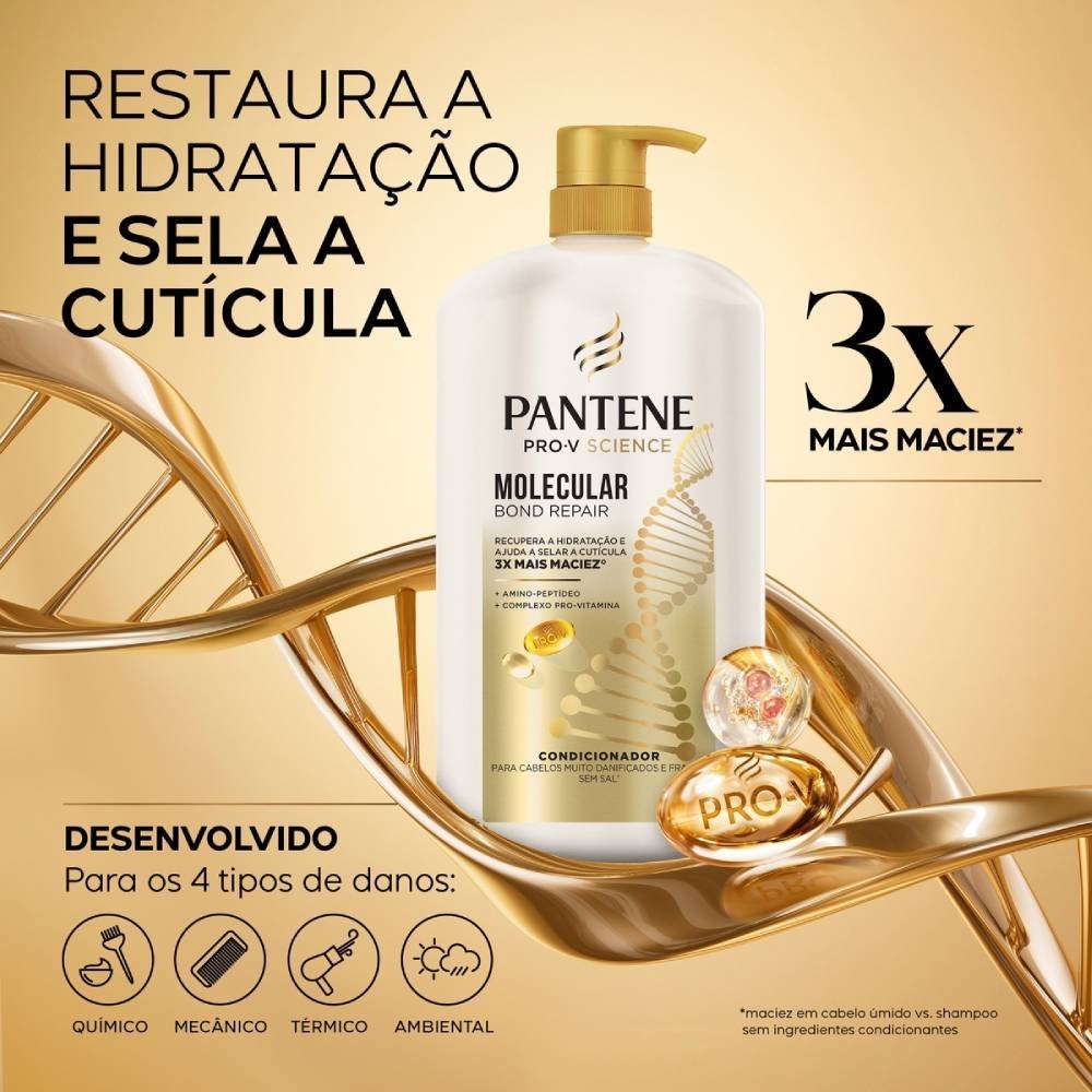Condicionador Pantene Molecular Bond Repair 1l 1L 2