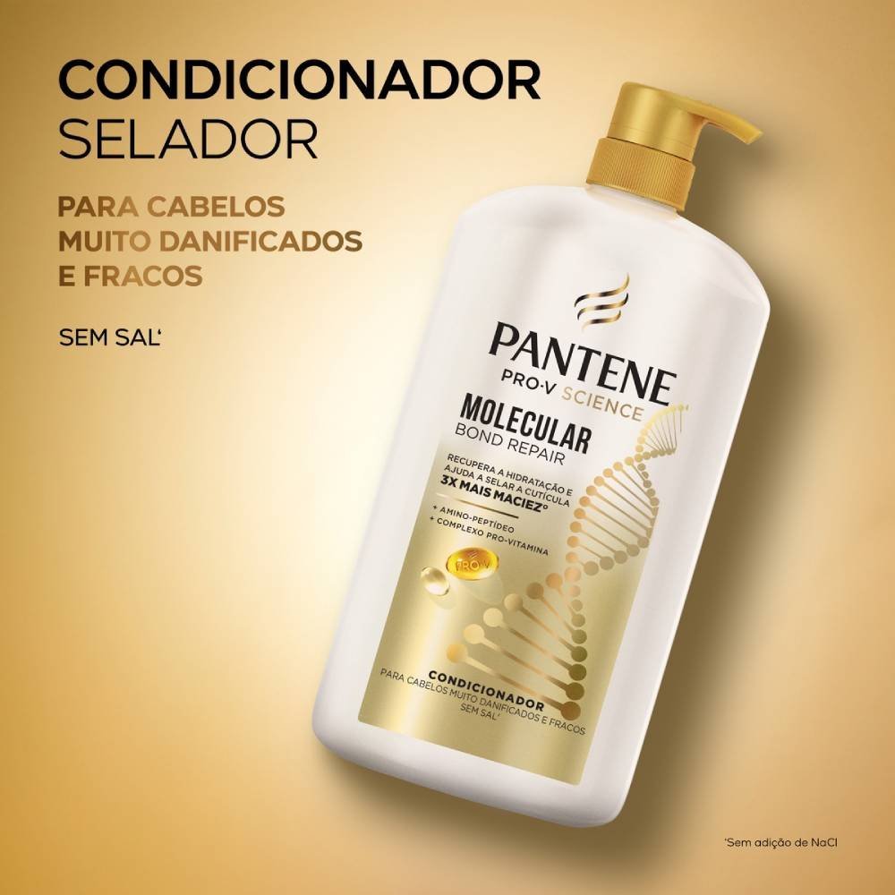 Condicionador Pantene Molecular Bond Repair 1l 1L 4