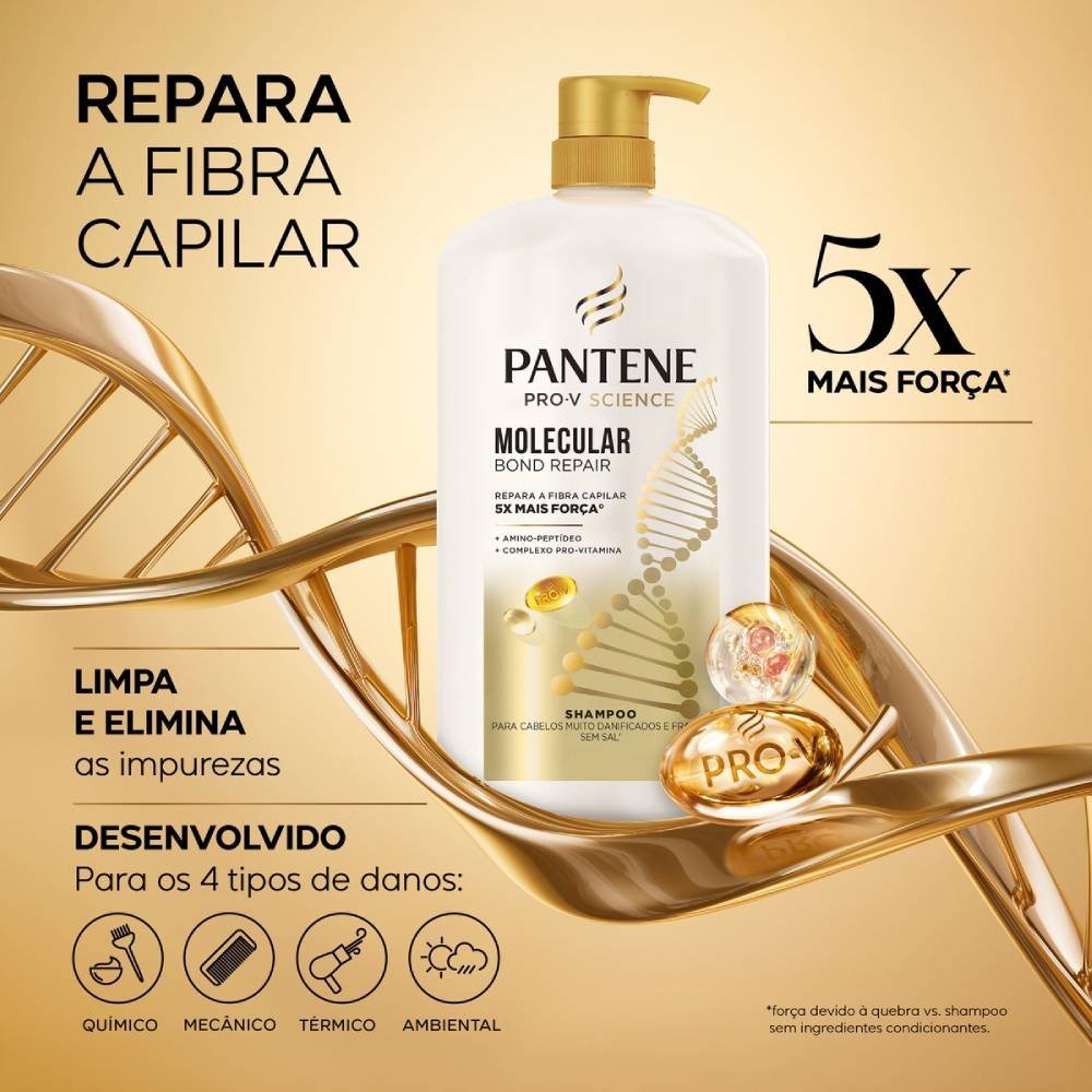 Shampoo Pantene Molecular Bond Repair 1l 1L 2