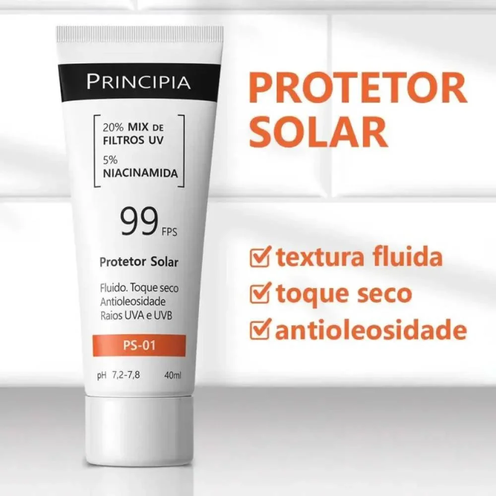 Protetor Solar Facial Principia Ps-01 Fps 99 40ml 40ml 2