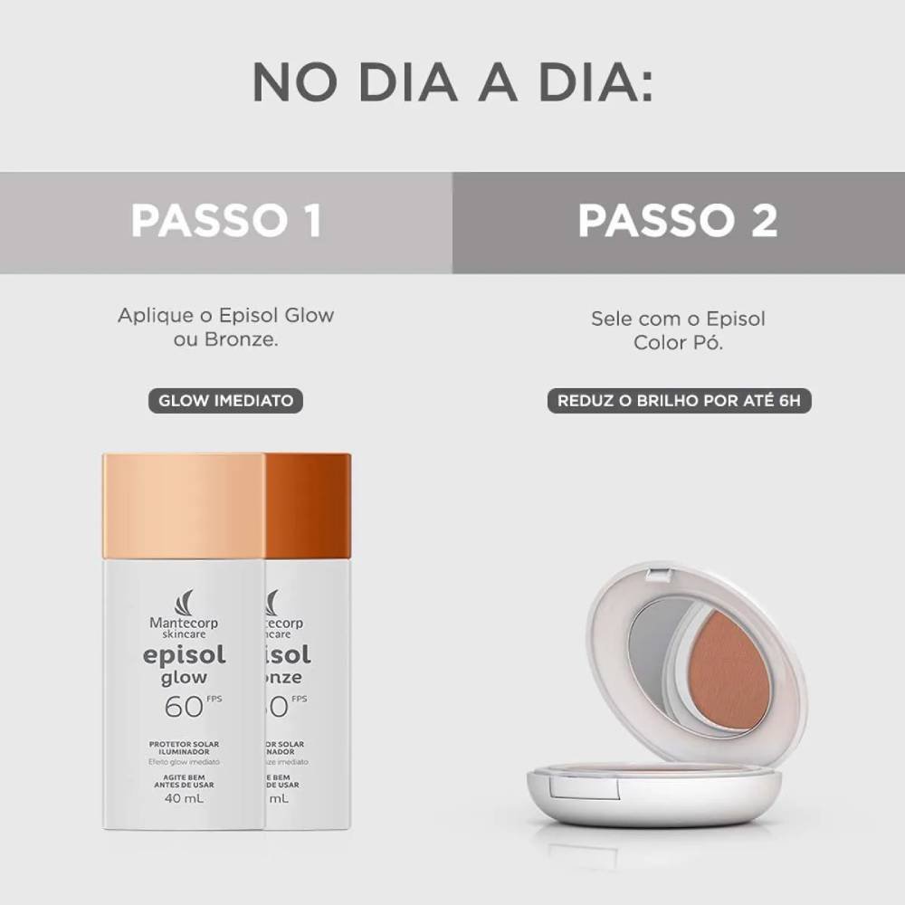 Protetor Solar Facial Episol Glow Fps60 40ml Glow 5