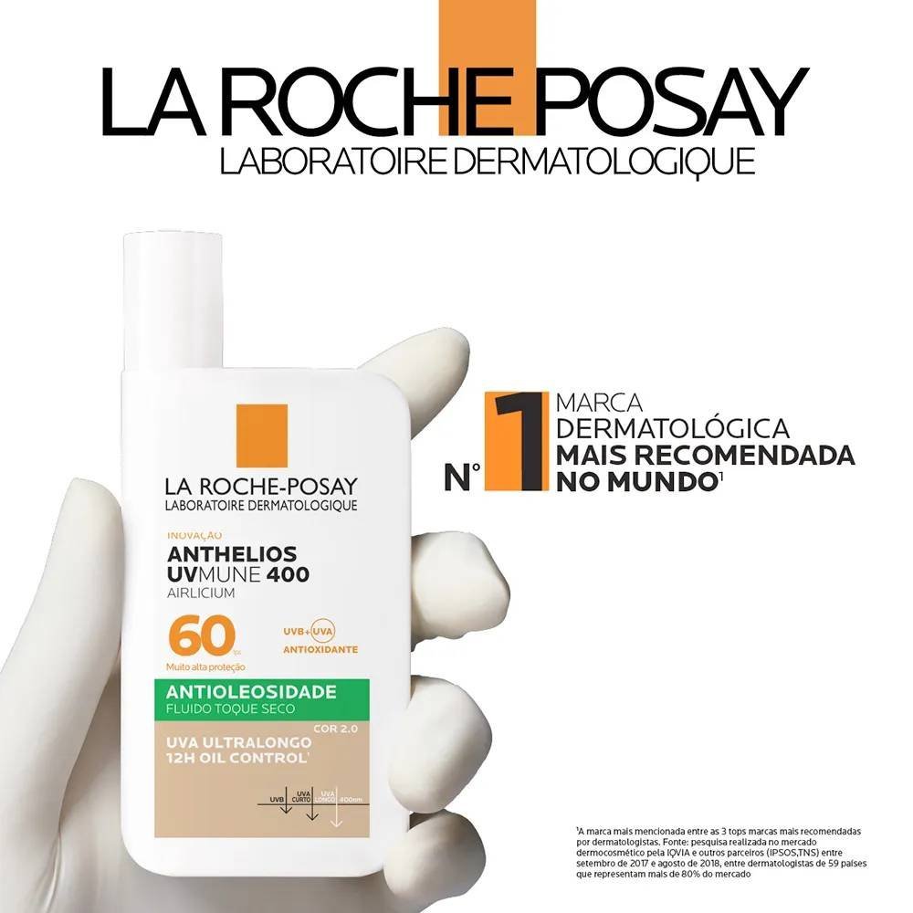 Protetor Solar Facial La Roche-posay Anthelios Uvmune 400 Airlicium Cor 2.0 Fps60 40ml Cor 2.0 2