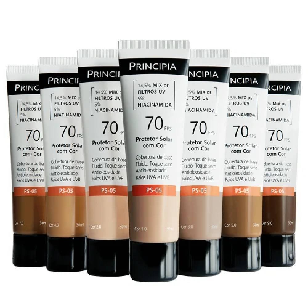 Protetor Solar Facial Principia Ps-05 Cor 1.0 Fps70 30ml Cor 1.0 3