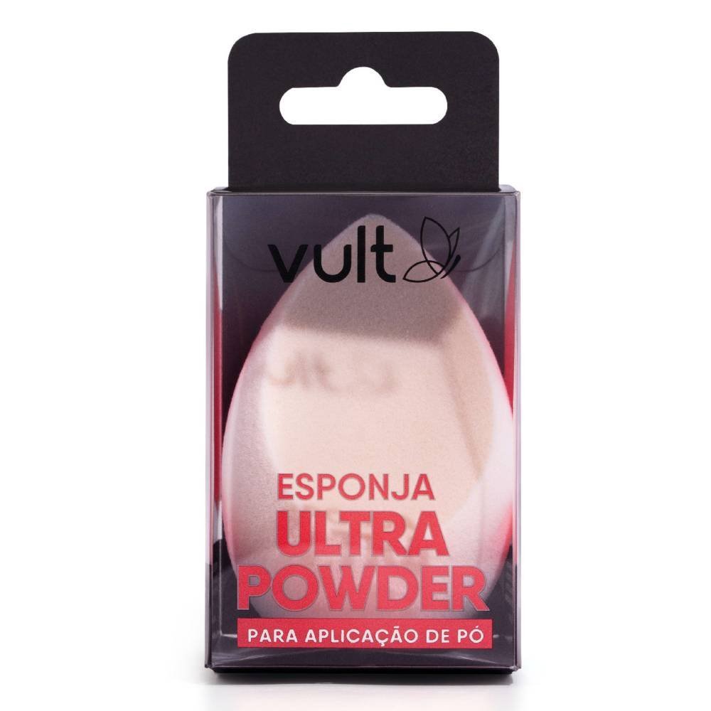 Esponja Para Maquiagem Vult Ultra Powder 1 Unidade Rosa 2