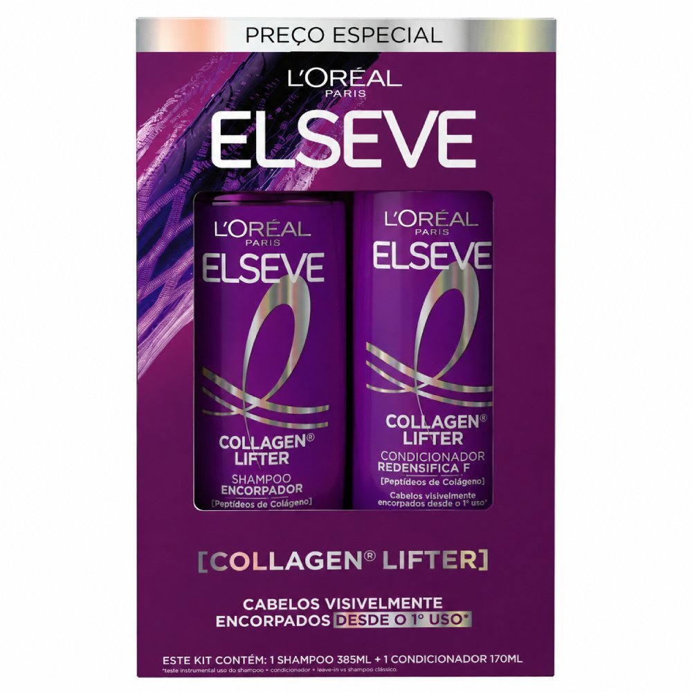 Kit Elseve Collagen Lifter Shampoo 385ml + Condicionador 170ml