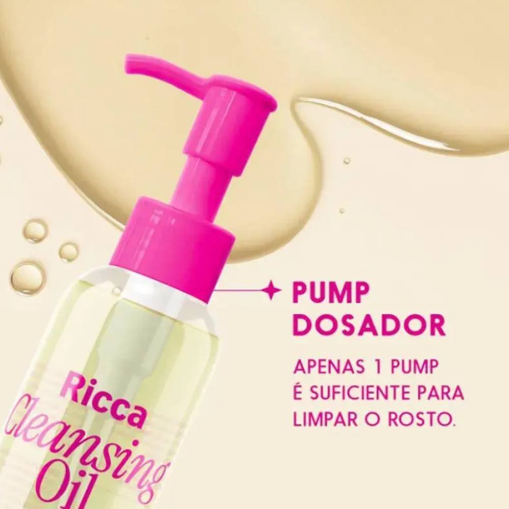 Óleo De Limpeza Facial Ricca Cleansing Oil 120ml 120ml 3