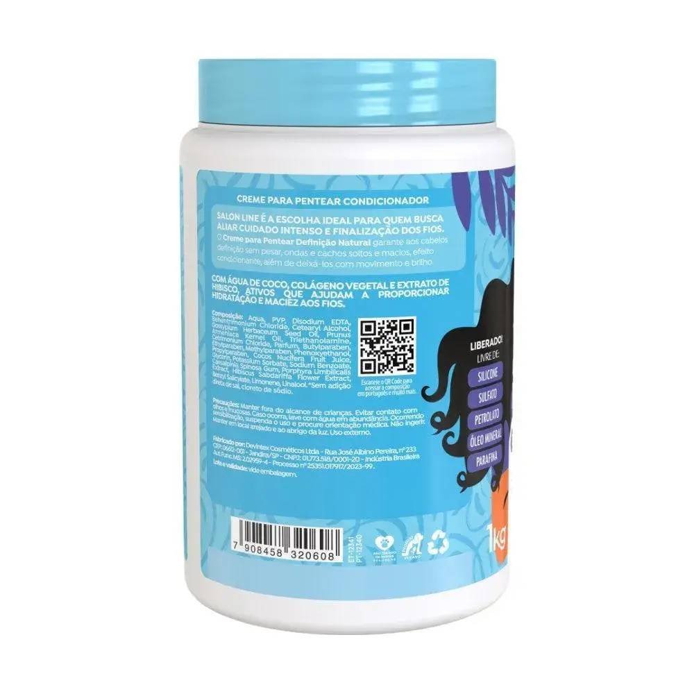Creme Para Pentear Salon Line Definição Natural 1kg 1kg 3