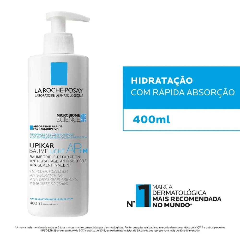 Hidratante Corporal La Roche-posay Lipikar Baume Light Ap+m 400ml 400ml 2