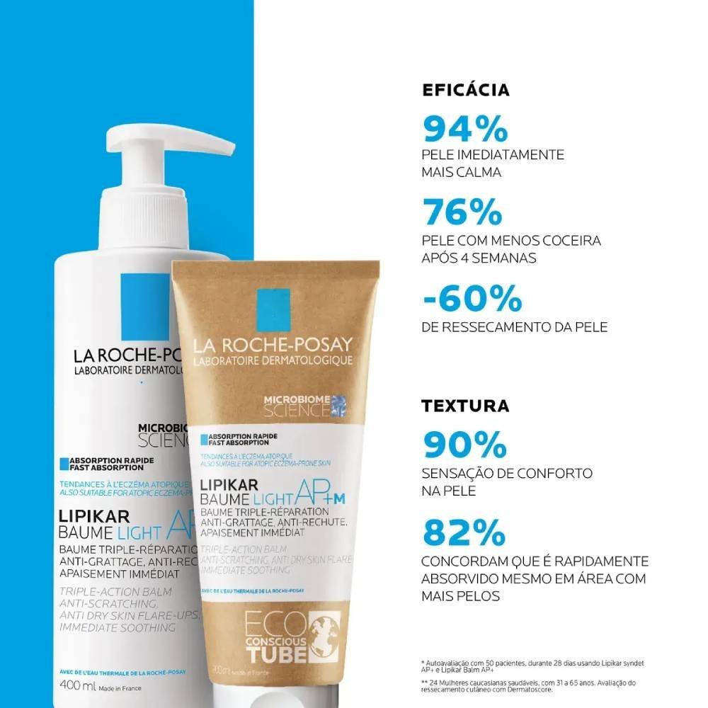 Hidratante Corporal La Roche-posay Lipikar Baume Light Ap+m 400ml 400ml 3