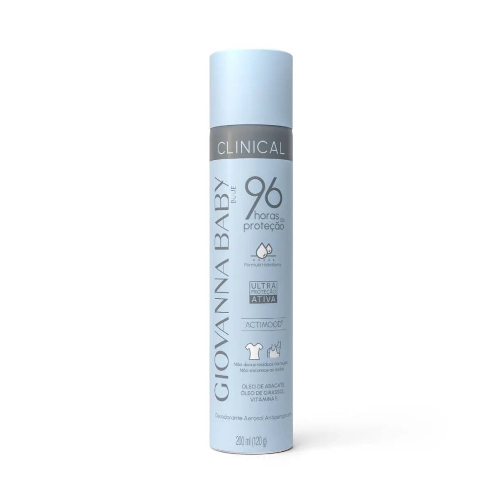 Desodorante Aerosol Giovanna Baby Clinical Blue 200ml