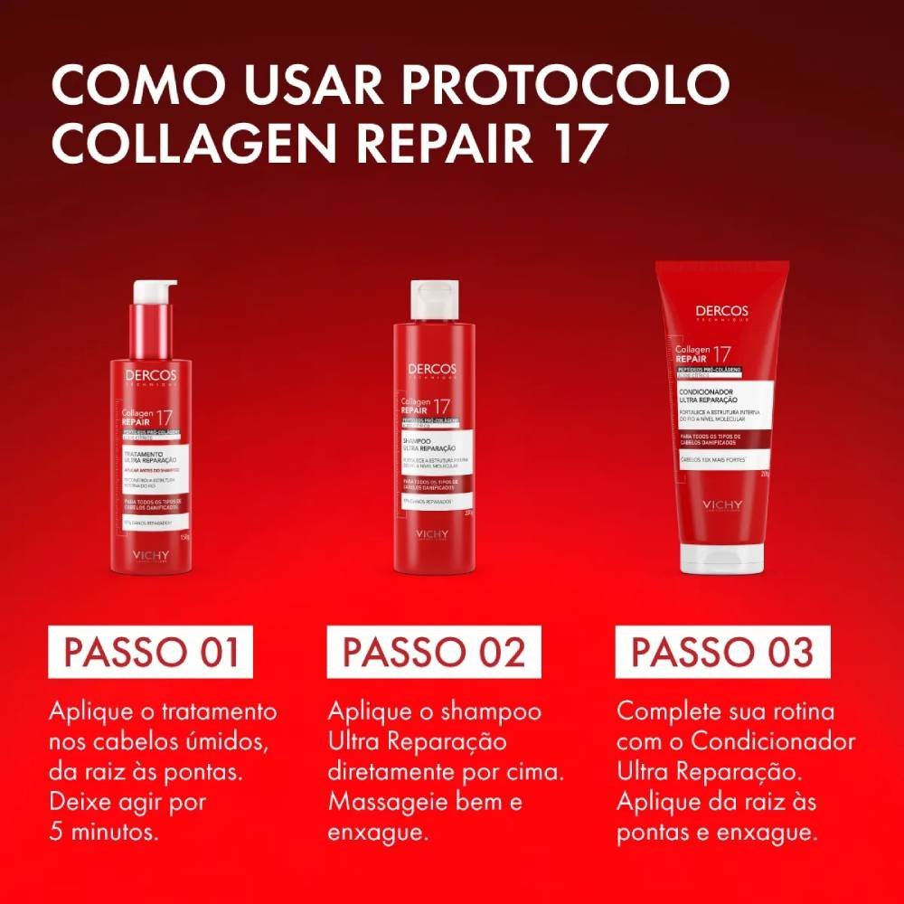 Pré-shampoo Vichy Dercos Collagen Repair 17 150g 150g 5