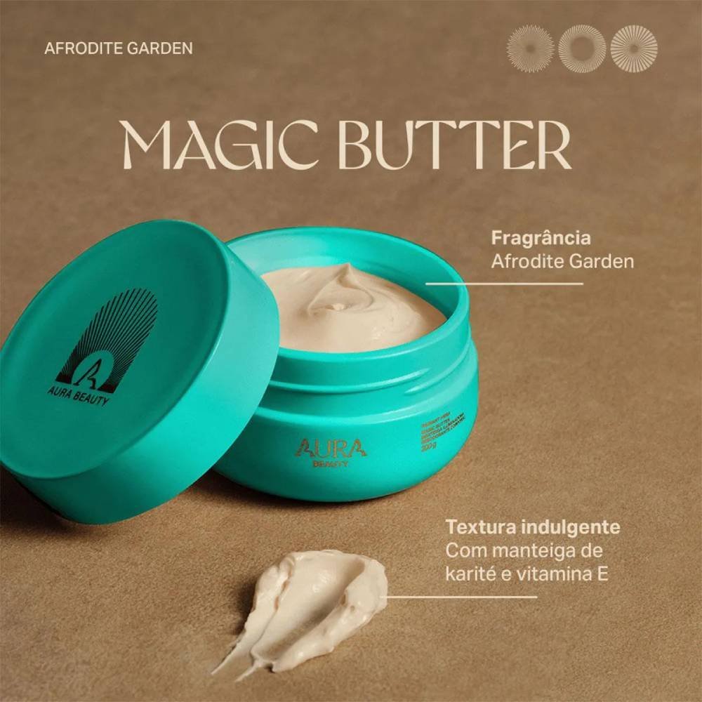 Manteiga Iluminadora Corporal Aura Beauty Afrodite Garden 200g 200g 4