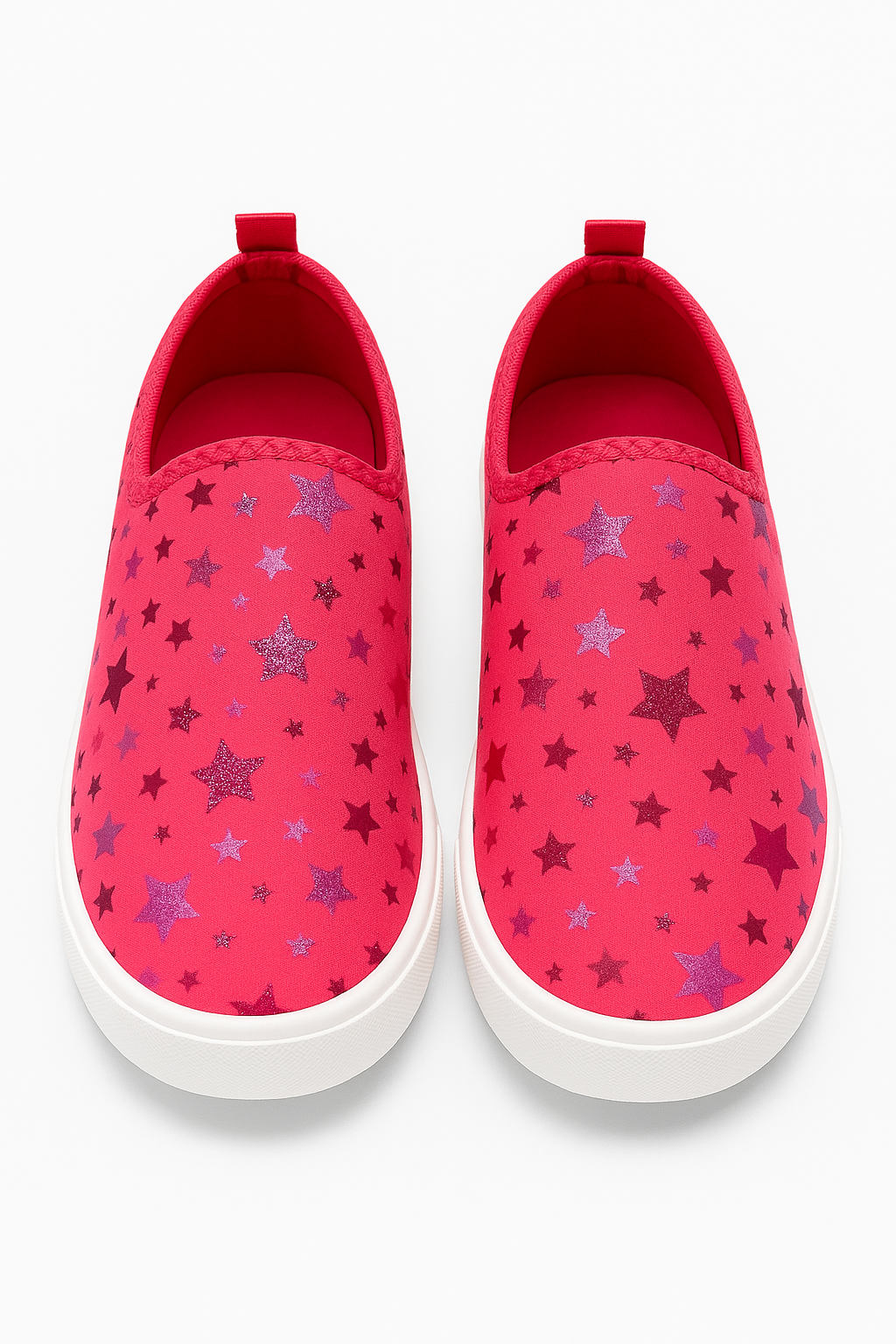 Tênis Infantil Calce Fácil Sublimado Estrelas Rosa 2