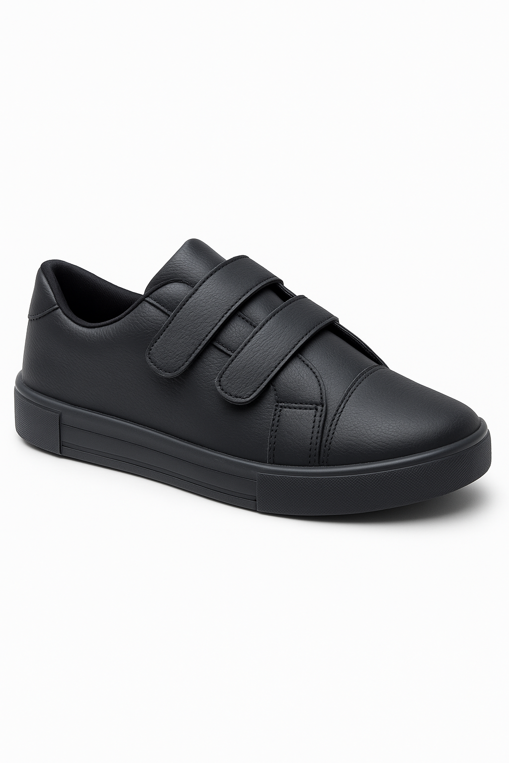 Tênis Infantil Casual Preto com Duplo Velcro Preto 7