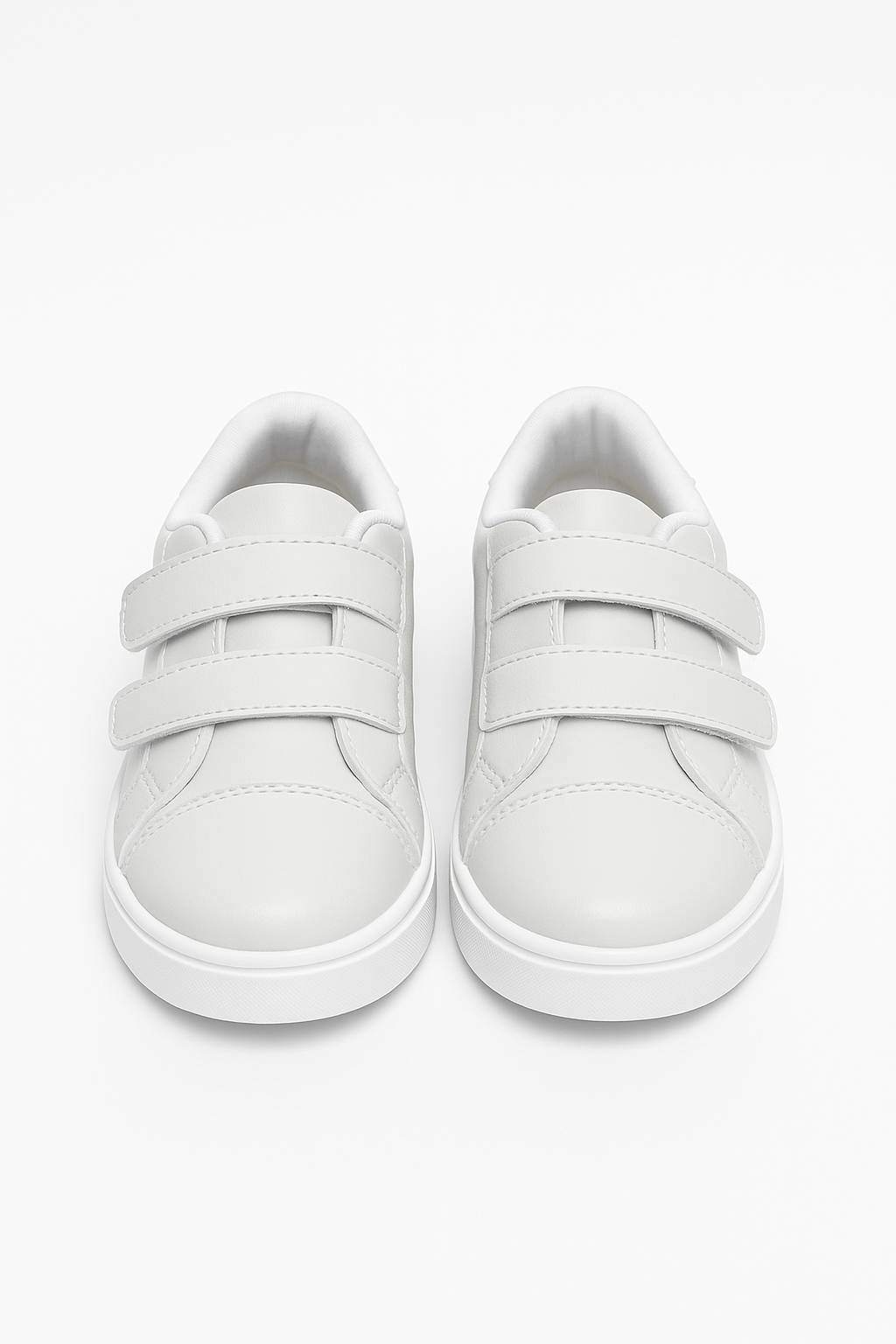 Tênis Infantil Casual Branco com Duplo Velcro Branco 5