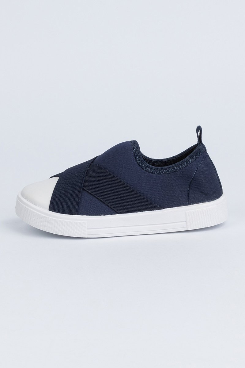 Tênis Infantil Casual Faixas Azul Marinho 3