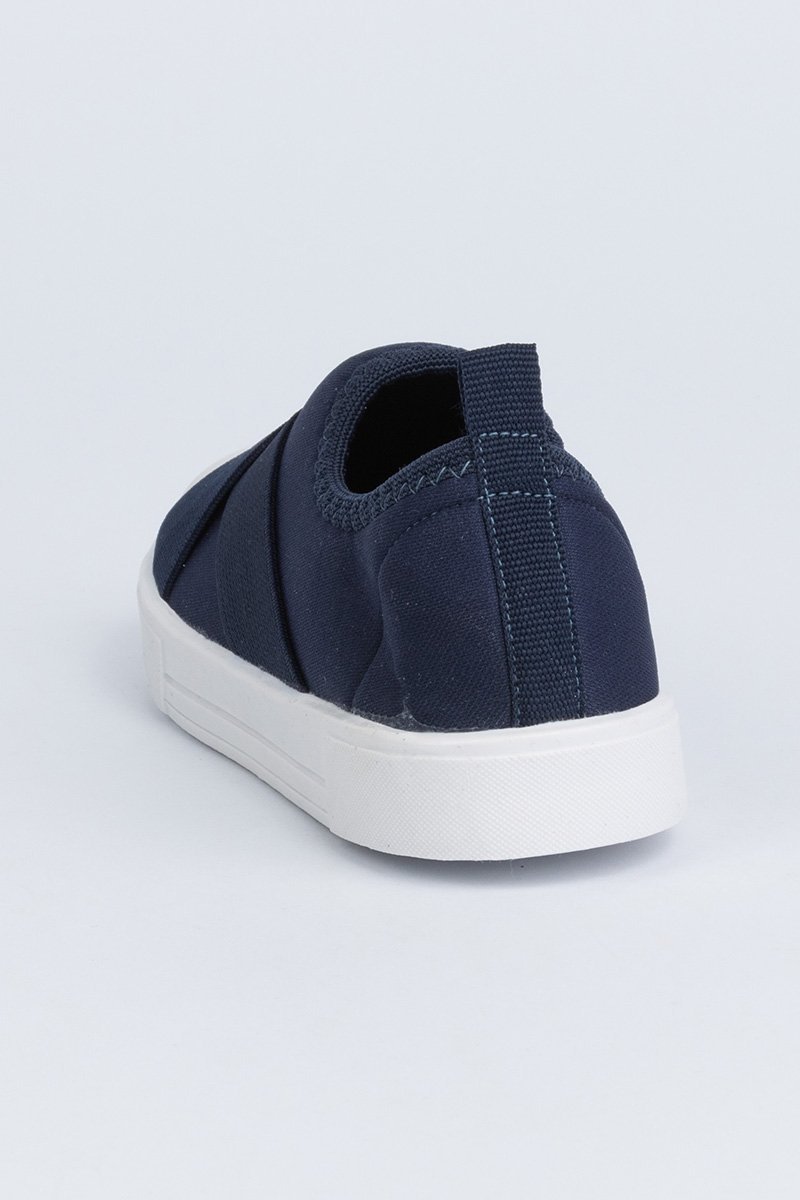 Tênis Infantil Casual Faixas Azul Marinho 4