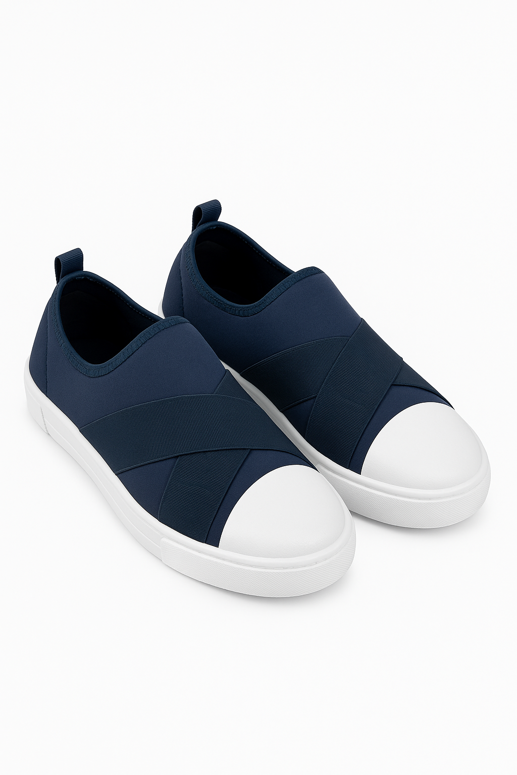 Tênis Infantil Casual Faixas Azul Marinho 7
