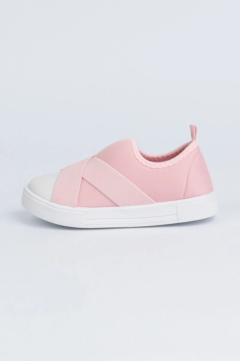 Tênis Infantil Casual Faixas Rosa 3