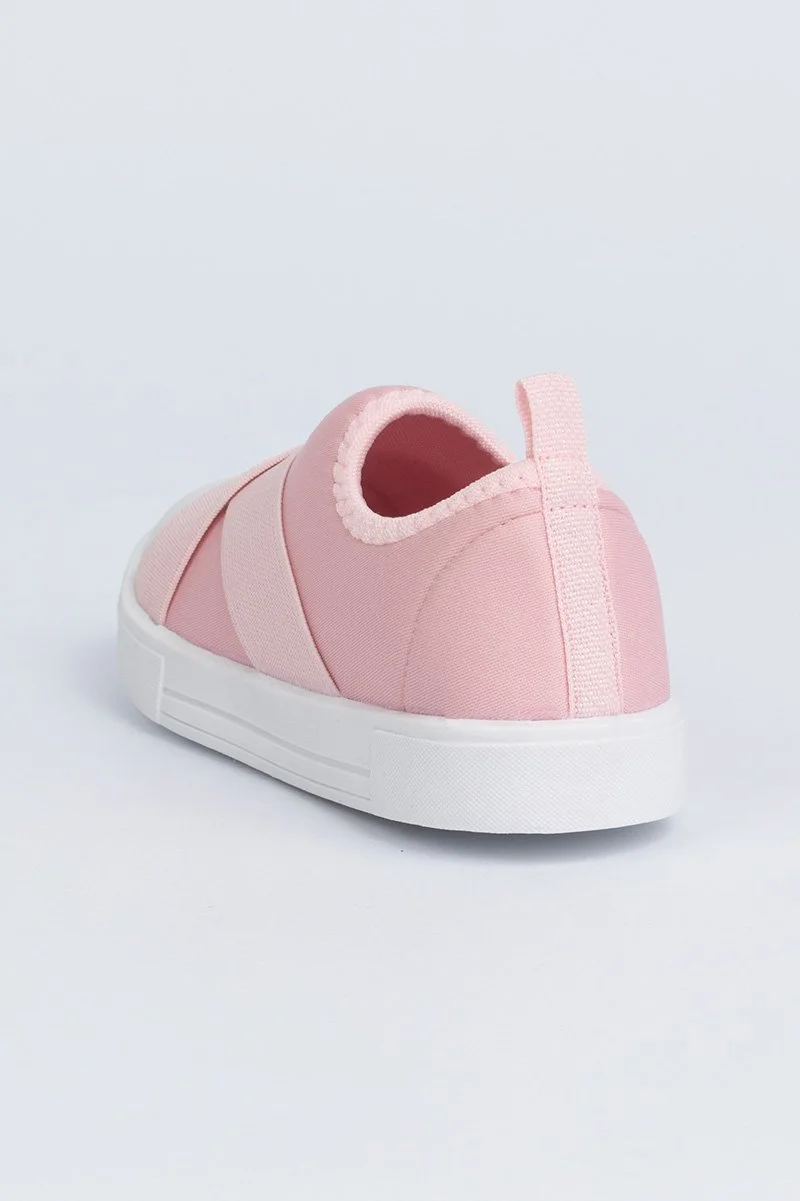Tênis Infantil Casual Faixas Rosa 4