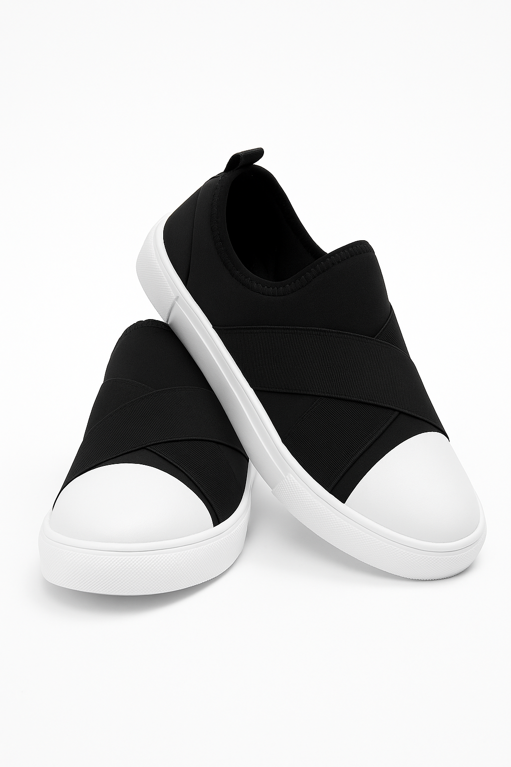 Tênis Infantil Casual Faixas Preto 6