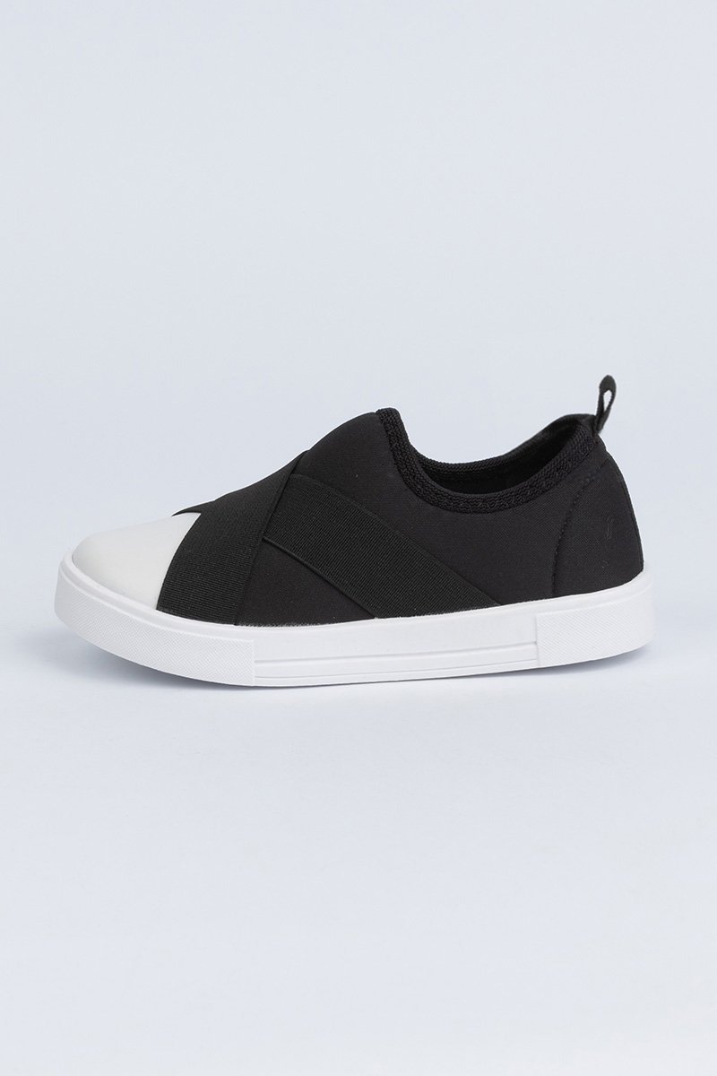 Tênis Infantil Casual Faixas Preto 4