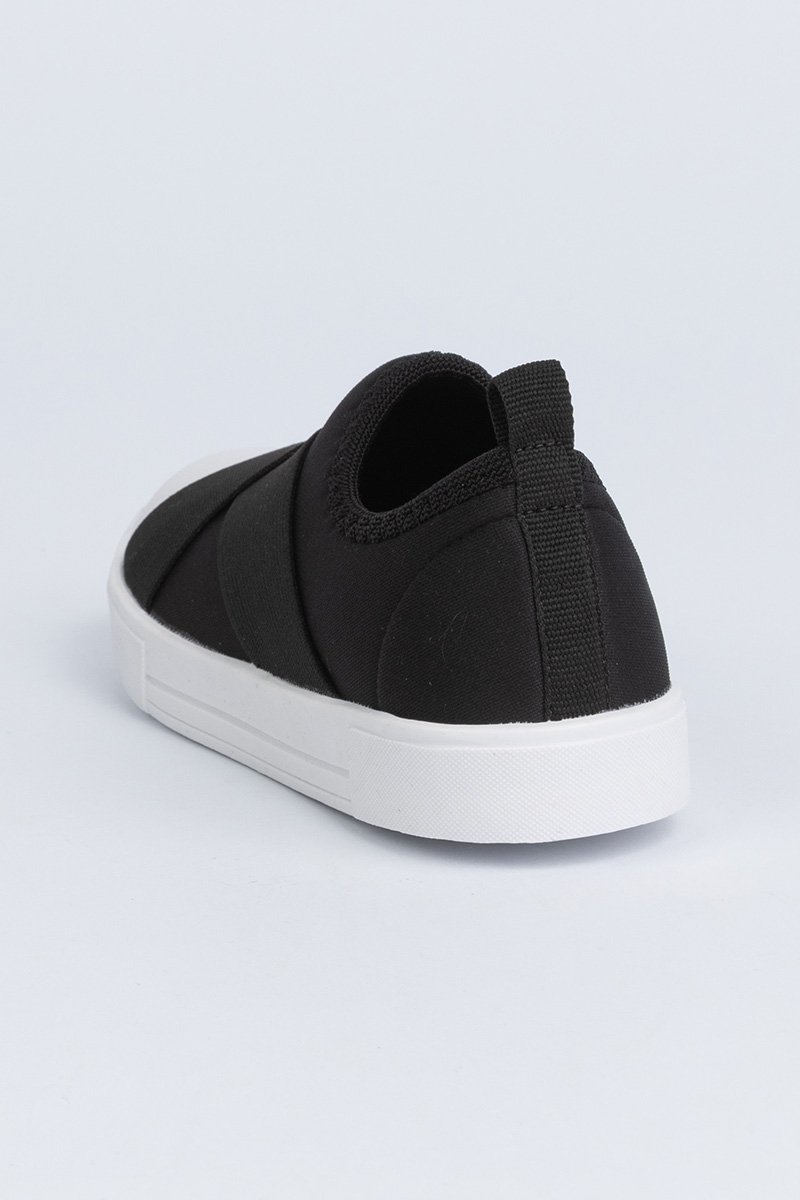 Tênis Infantil Casual Faixas Preto 5