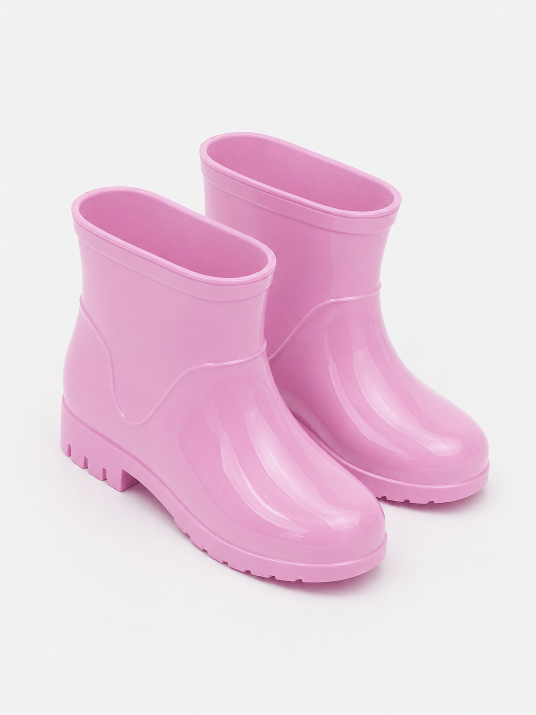 Galocha Infantil Feminina Impermeável Antiderrapante Rosa Claro