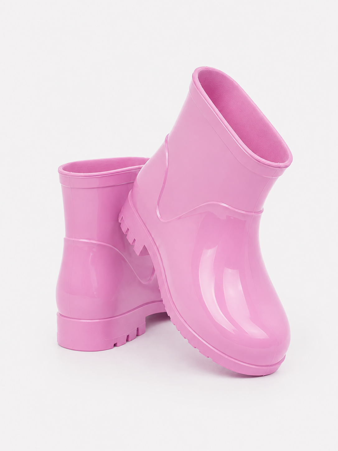 Galocha Infantil Feminina Impermeável Antiderrapante Rosa Claro Rosa 4