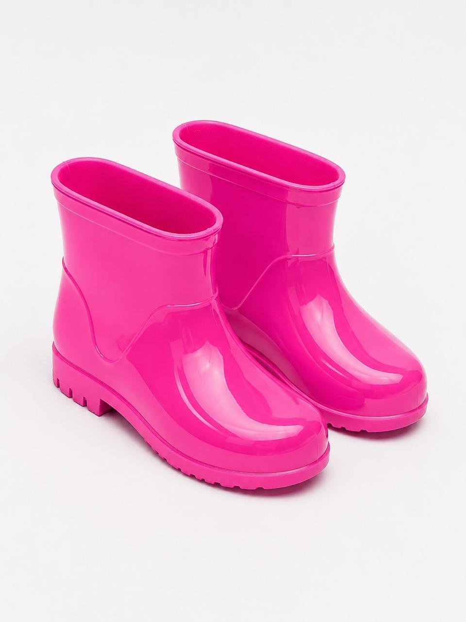 Galocha Infantil Feminina Impermeável Antiderrapante Pink