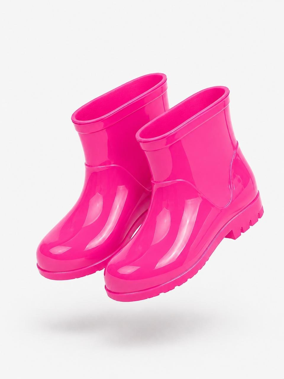 Galocha Infantil Feminina Impermeável Antiderrapante Pink Rosa 4