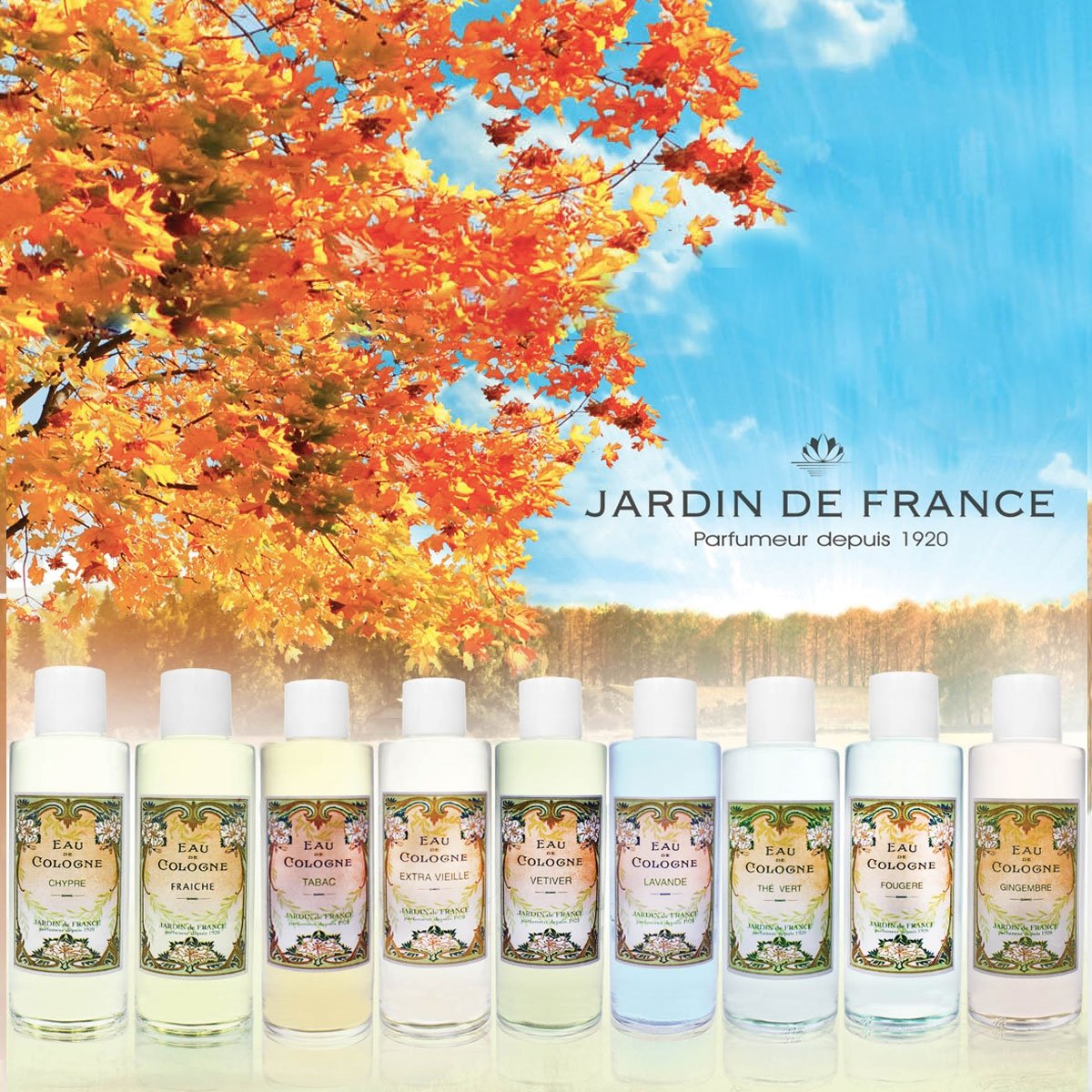 Perfume Jardin de France Chypre - Eau de Cologne 490ml 2