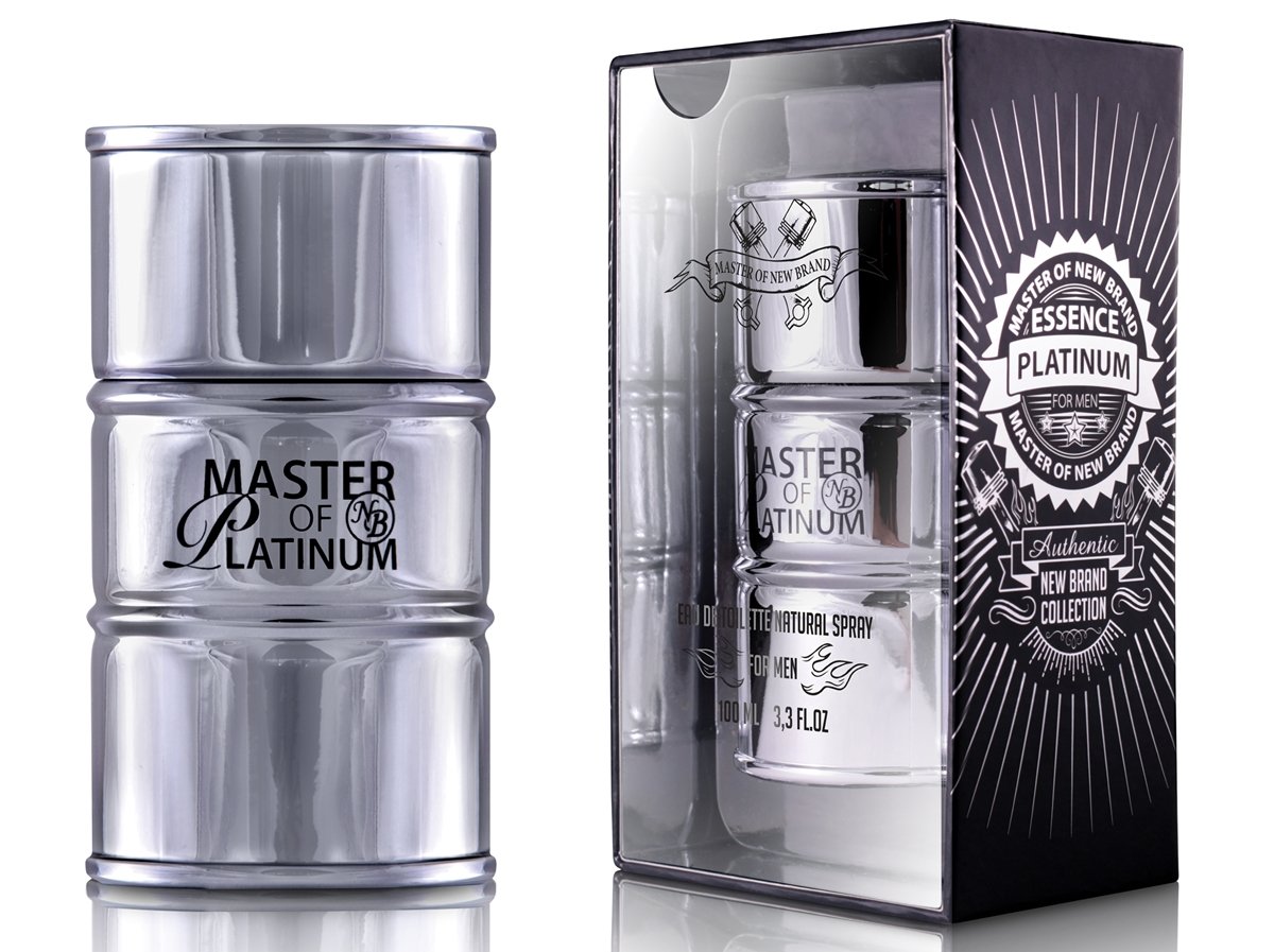 Perfume New Brand Master Essence Platinum - Eau de Toilette Masculino 100ml 1