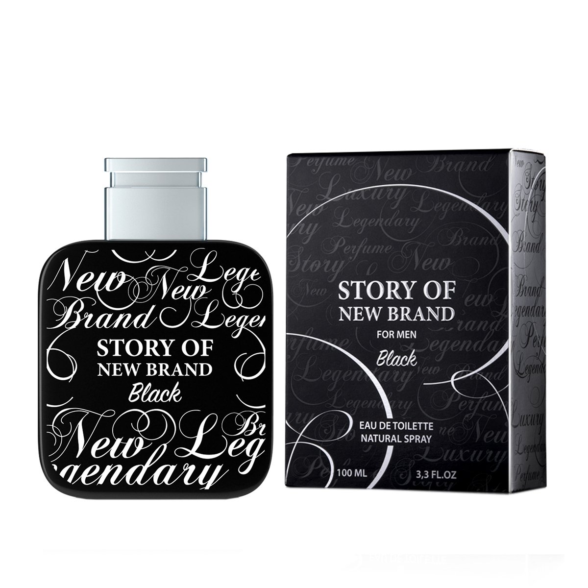 Perfume New Brand Story of New Brand Black - Eau de Toilette Masculino 100ml 2