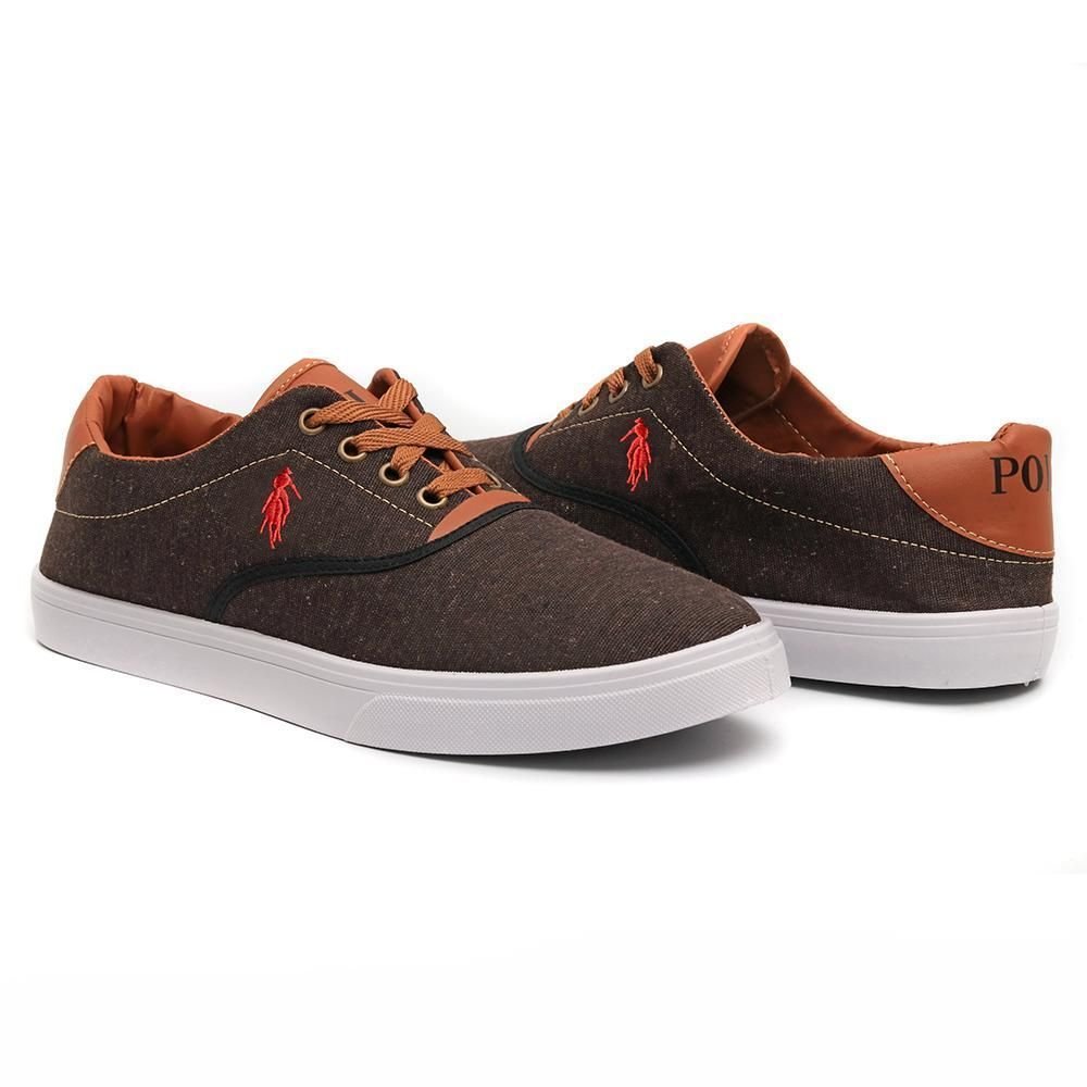 Tênis Sapatênis Polo Up Casual Conforto Macio Marrom 3