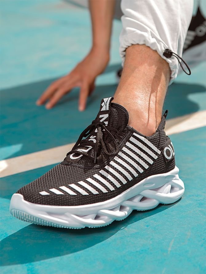 Tênis Jaguar Oldsen Academia Corrida Fitness Confortável Preto 5