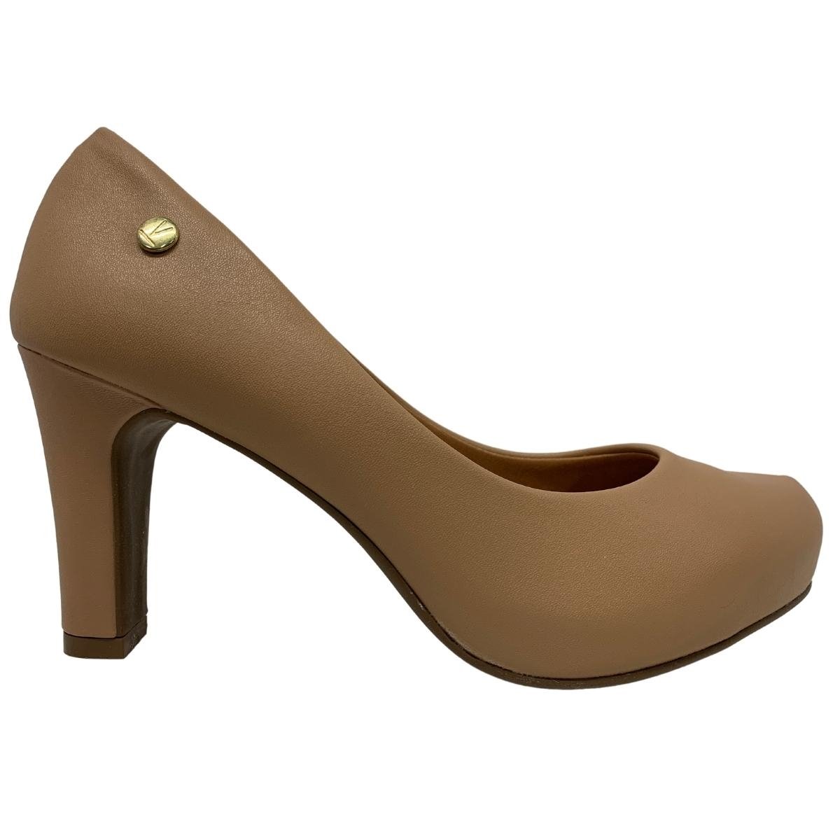 Sapato Vizzano Salto Alto Feminino 18403017286 - Nude Bege 1