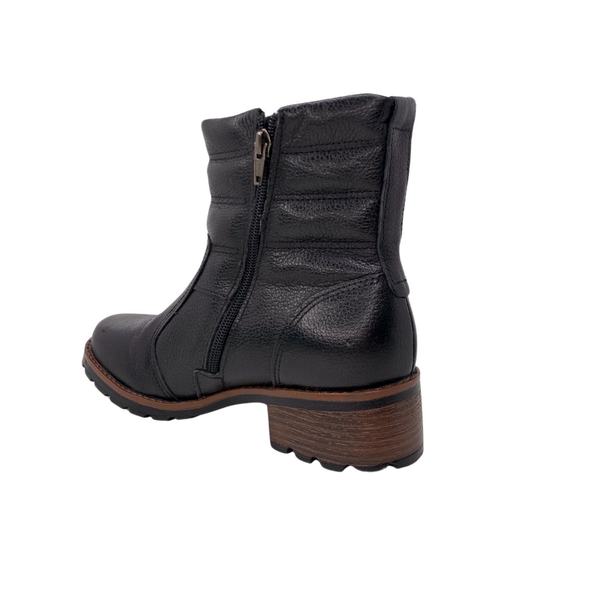 Bota Coturno Feminina Pegada 281417- Preto Preto 3